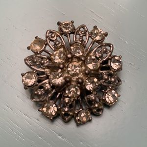 1930’s clear rhinestone brooch